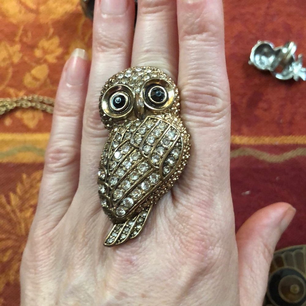 🦉 9 piece Vintage OWL Jewelry Lot 🦉 - Picture 3 of 8